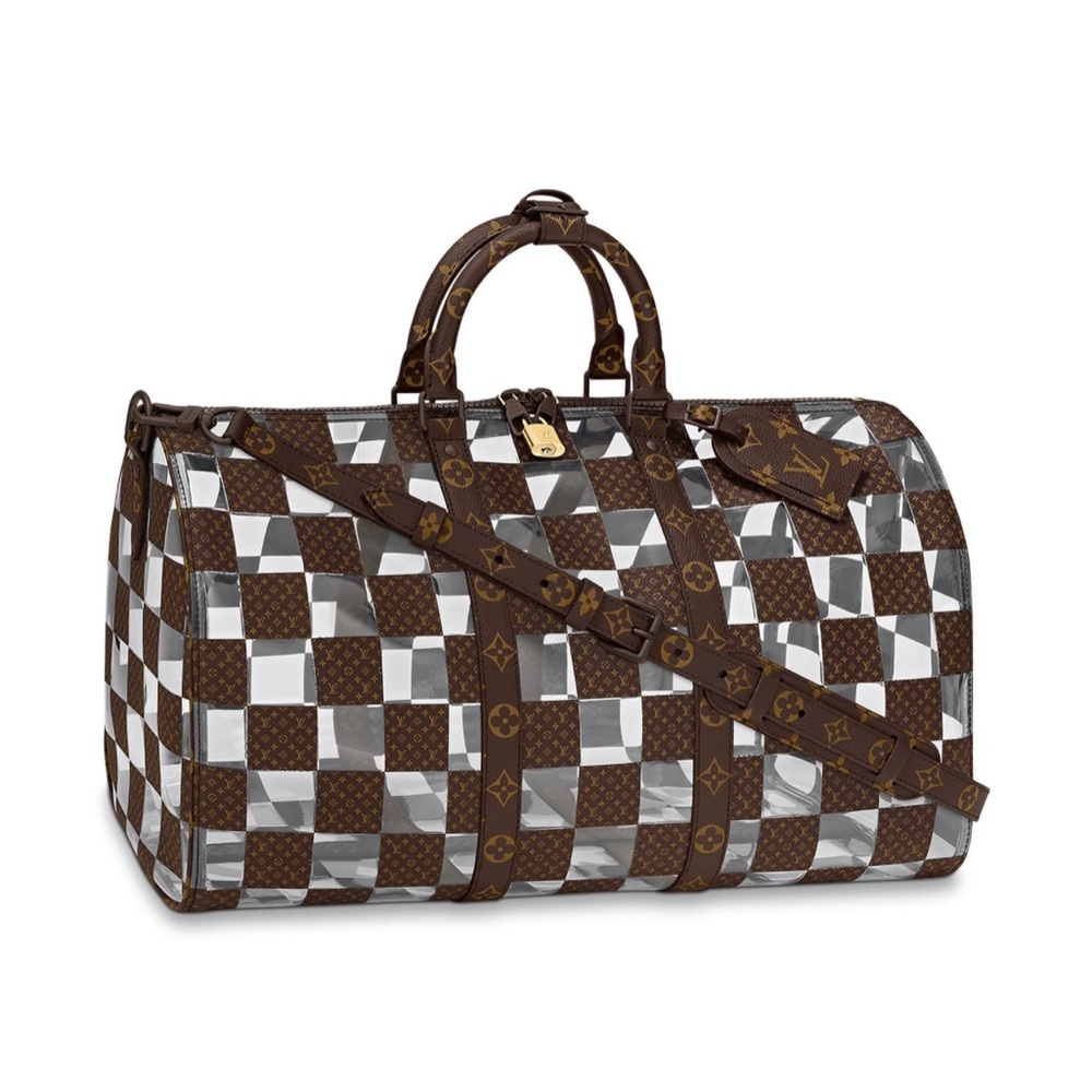 brand new RARE Virgil abloh Louis Vuitton Monogram Chess Keepall bandouliere 50